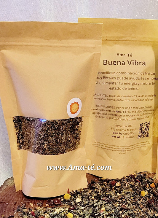 AmaTé "Buena Vibra" 1 Bolsa | Herbal Tea To Improve Your Mood