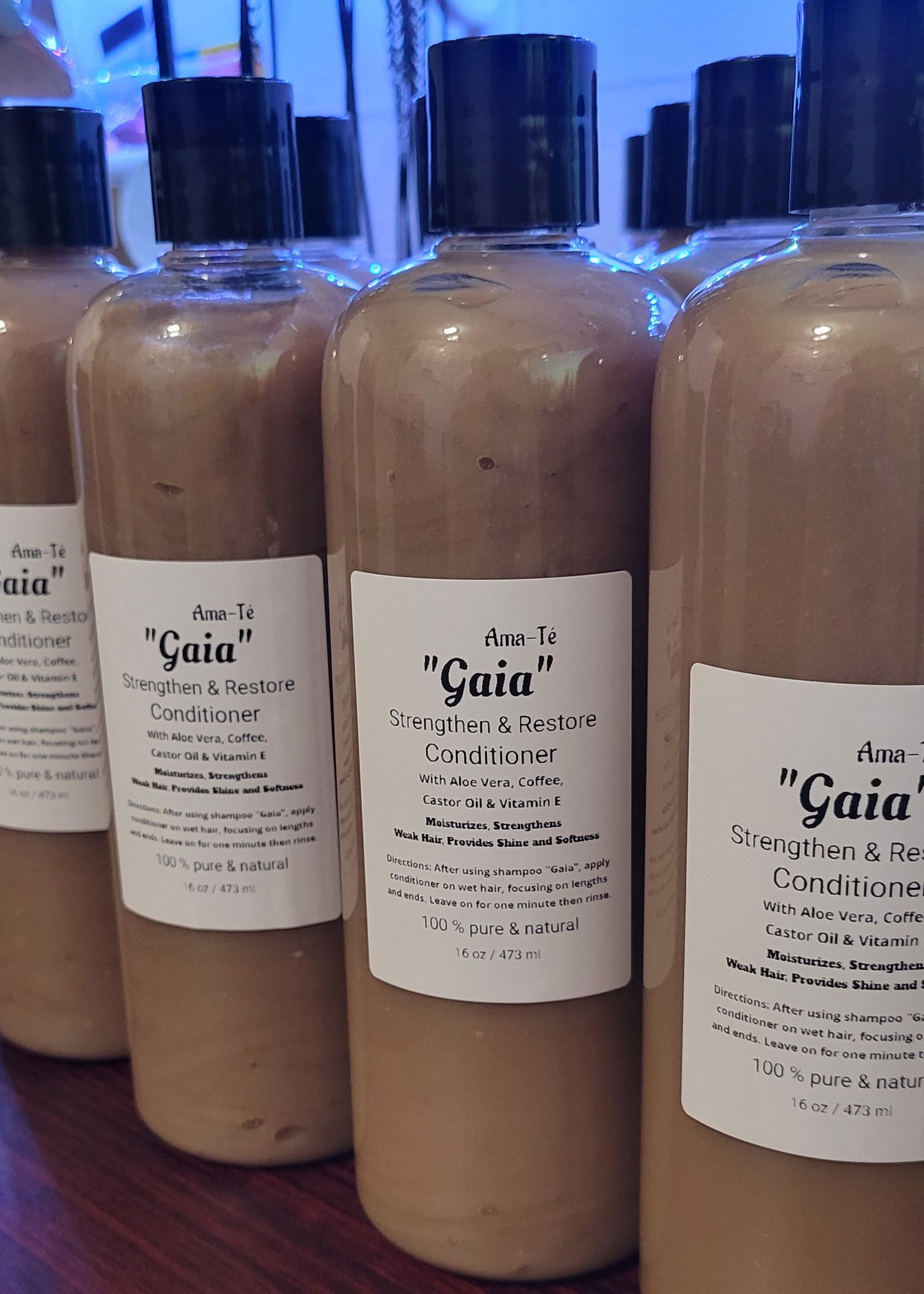 L'après-shampoing « Gaia » renforce et restaure