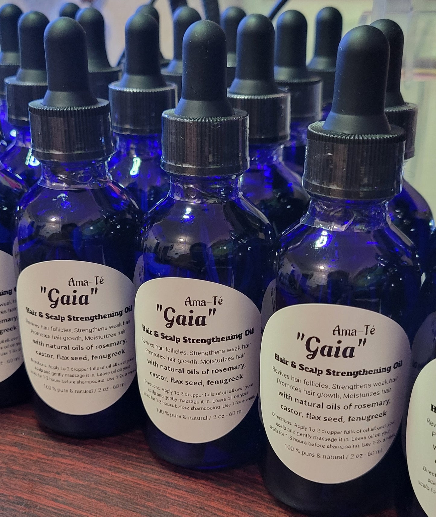 Huile Capillaire « Gaia » - Huile Fortifiante pour Cheveux et Cuir Chevelu