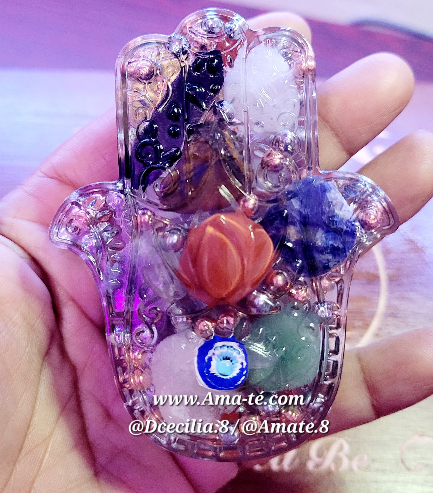 Orgonita Mano De Fátima | Hamsa Hand Orgonita