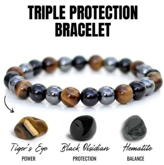 Pulcera De Cuarzos De Triple Proteccion | Triple Proteccio Bracelet