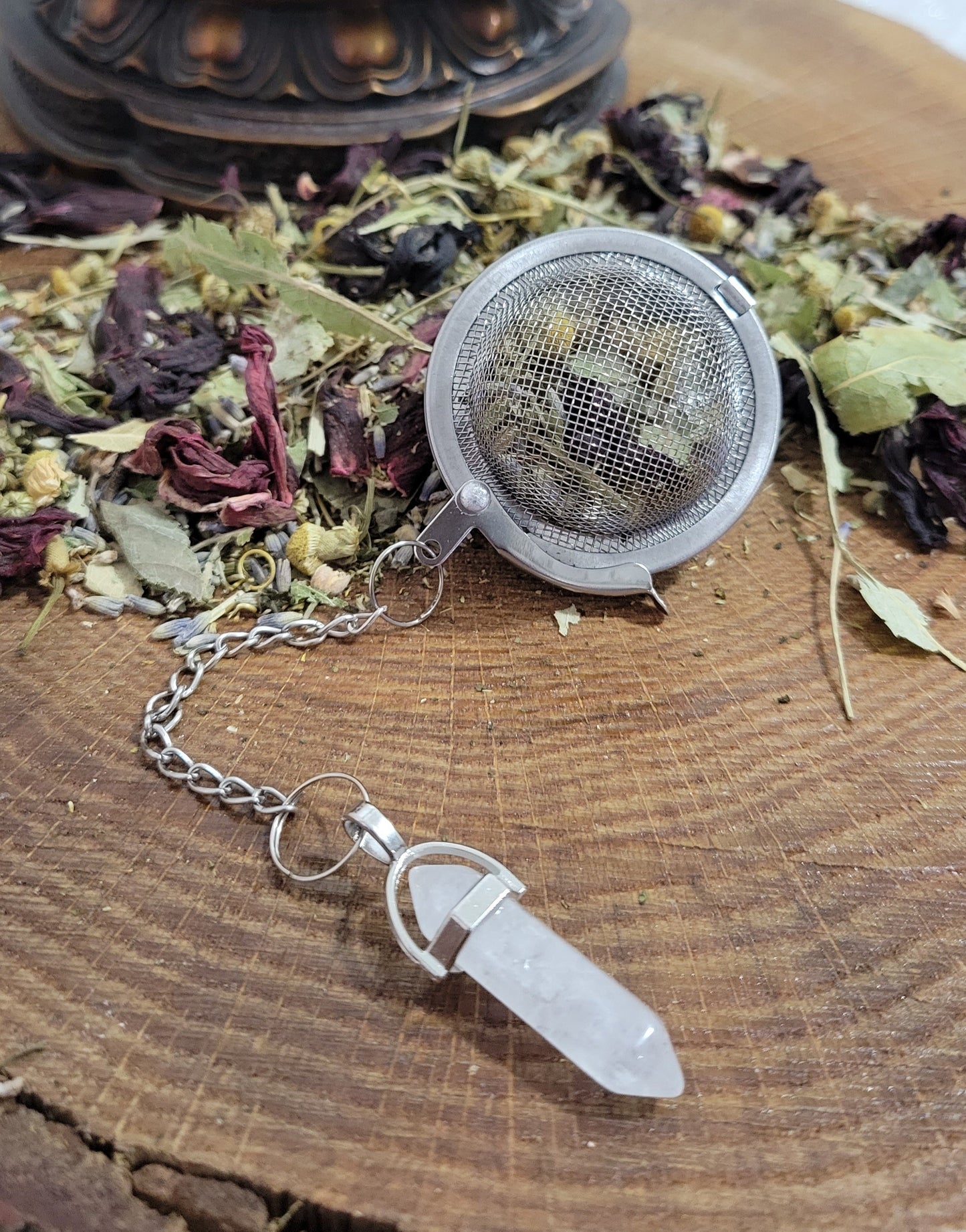 Difusor de Té con Cuarzo Blanco - Diffuseur de thé à quartz blanc