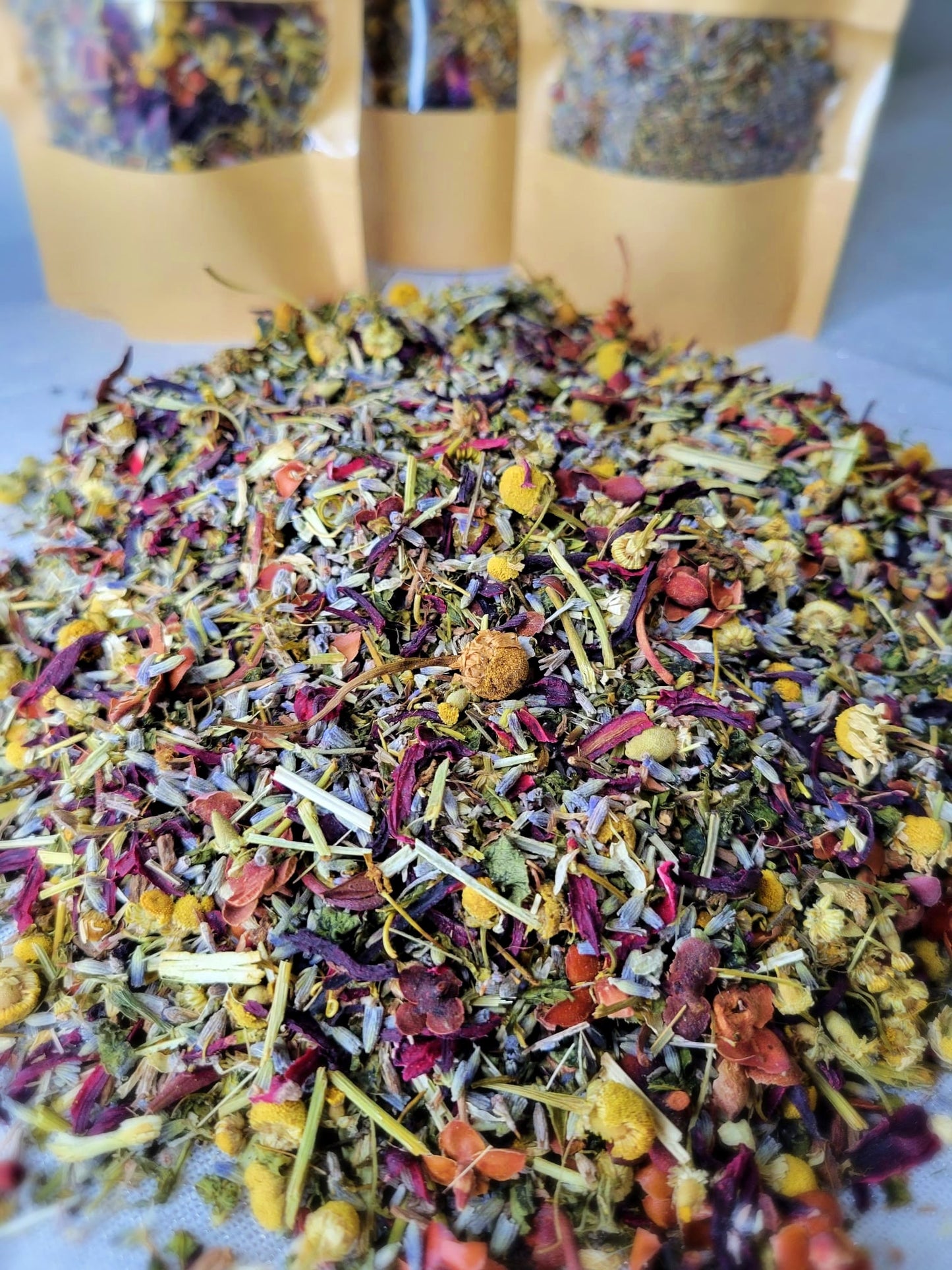Ama-Té "Serenidad" - Paquete de 1 bolsa - Tisane pour calmer l'anxiété, le stress et aider à mieux dormir