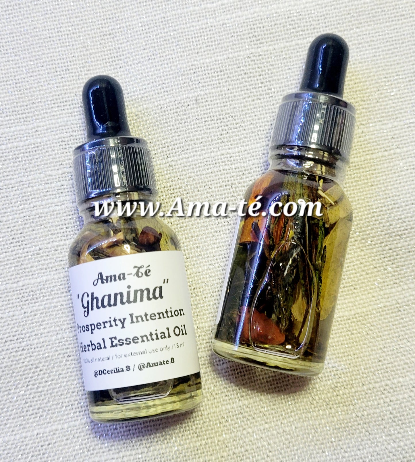 "Ghanima" Aceite Herbal Para la Prosperidad | Prosperity Intention Herbal Oil