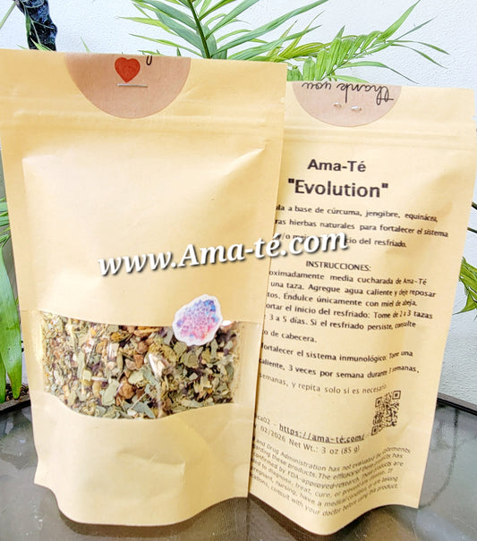 Ama-Té "EVOLUTION" - 1 Bolsa - Herbal Tea To Improve The Immune System - 1 package