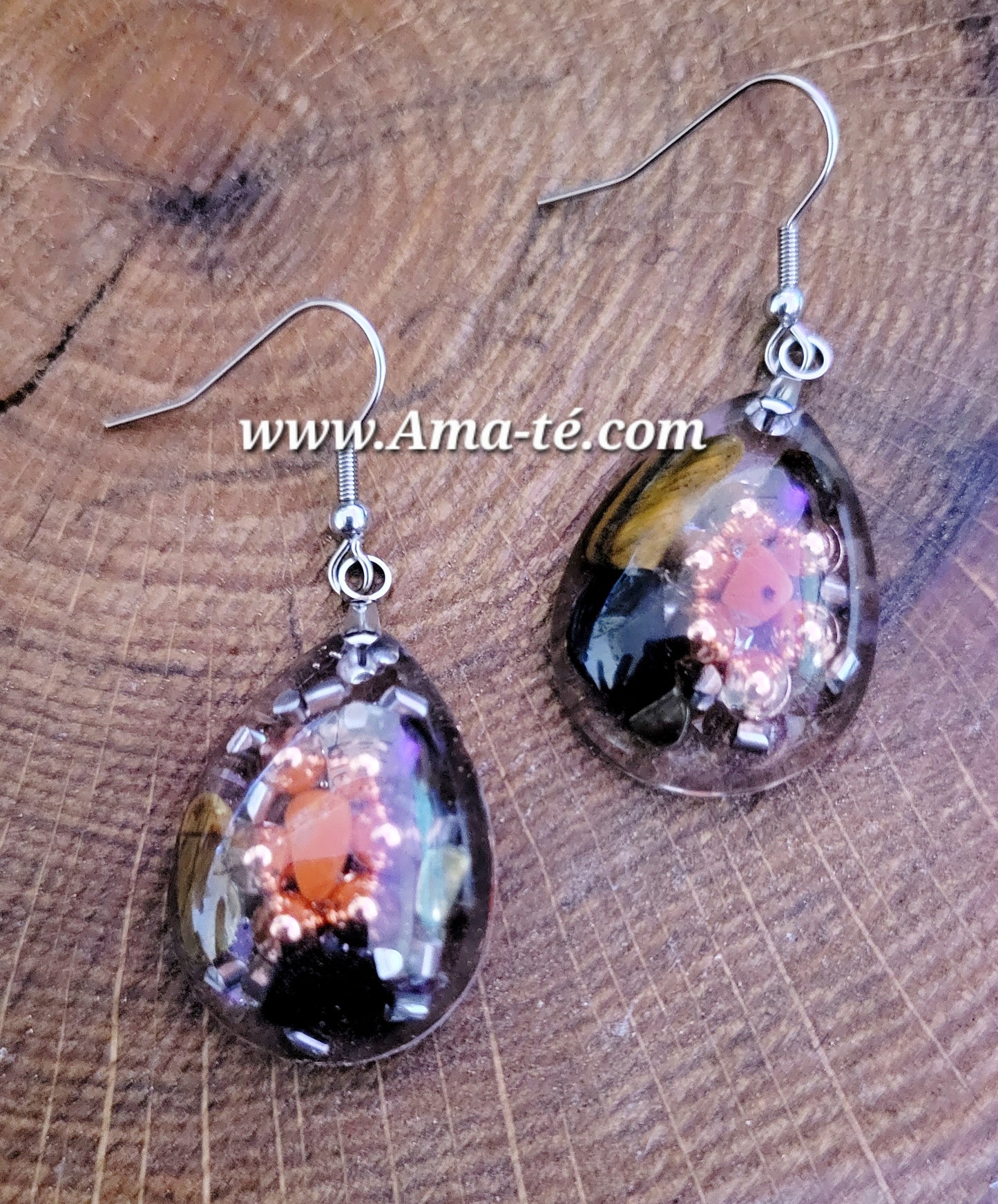 Aretes Orgonita | Orgonite Earrings