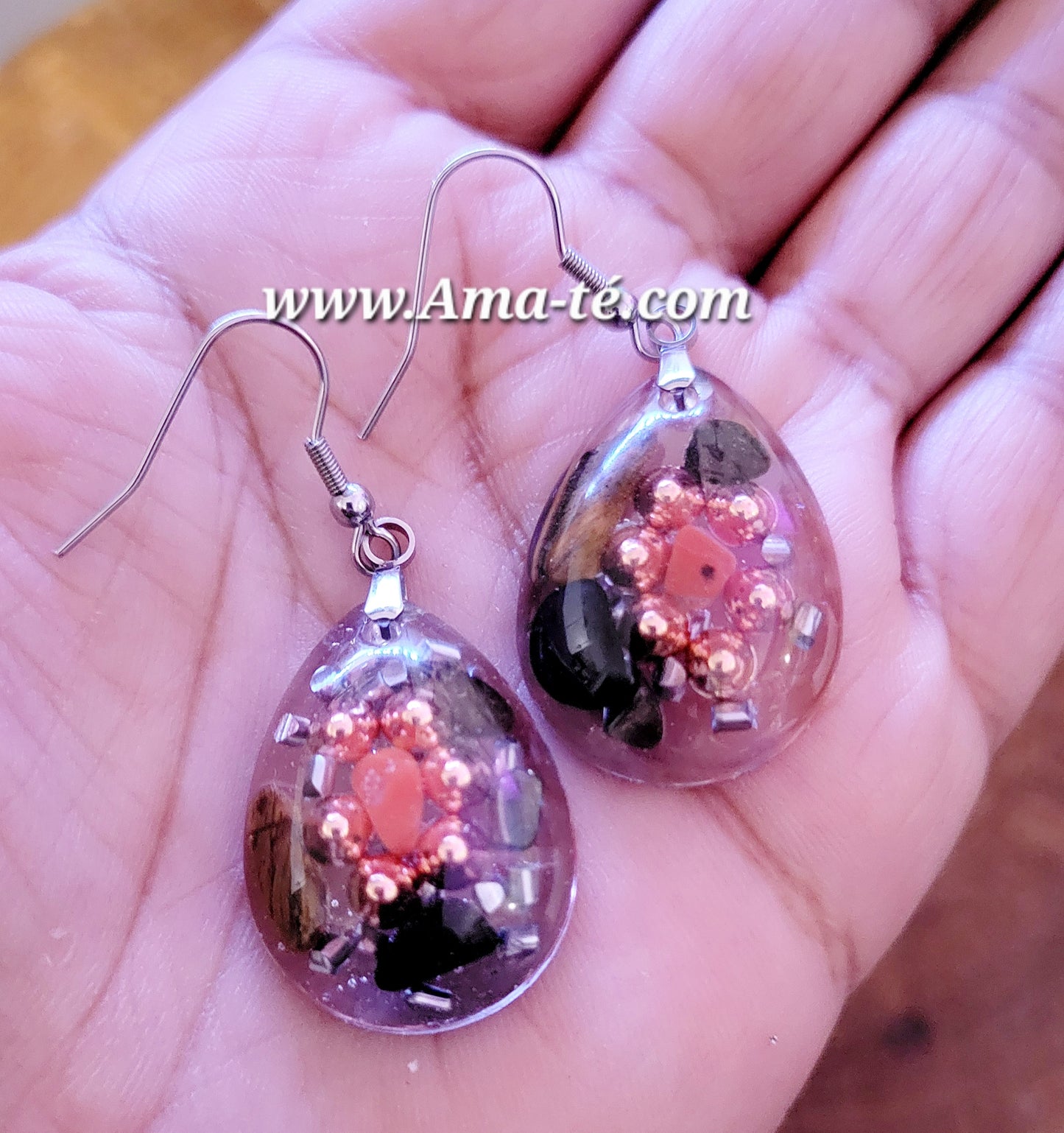 Aretes Orgonita | Orgonite Earrings