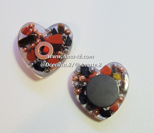Iman Orgonita Corazón | Orgonite Heart Magnet