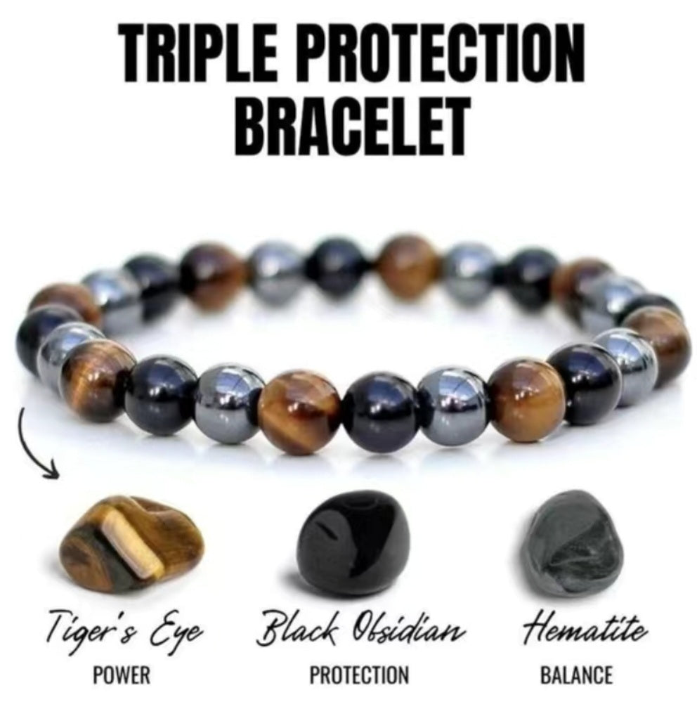 Pulcera De Cuarzos De Triple Proteccion | Triple Proteccio Bracelet