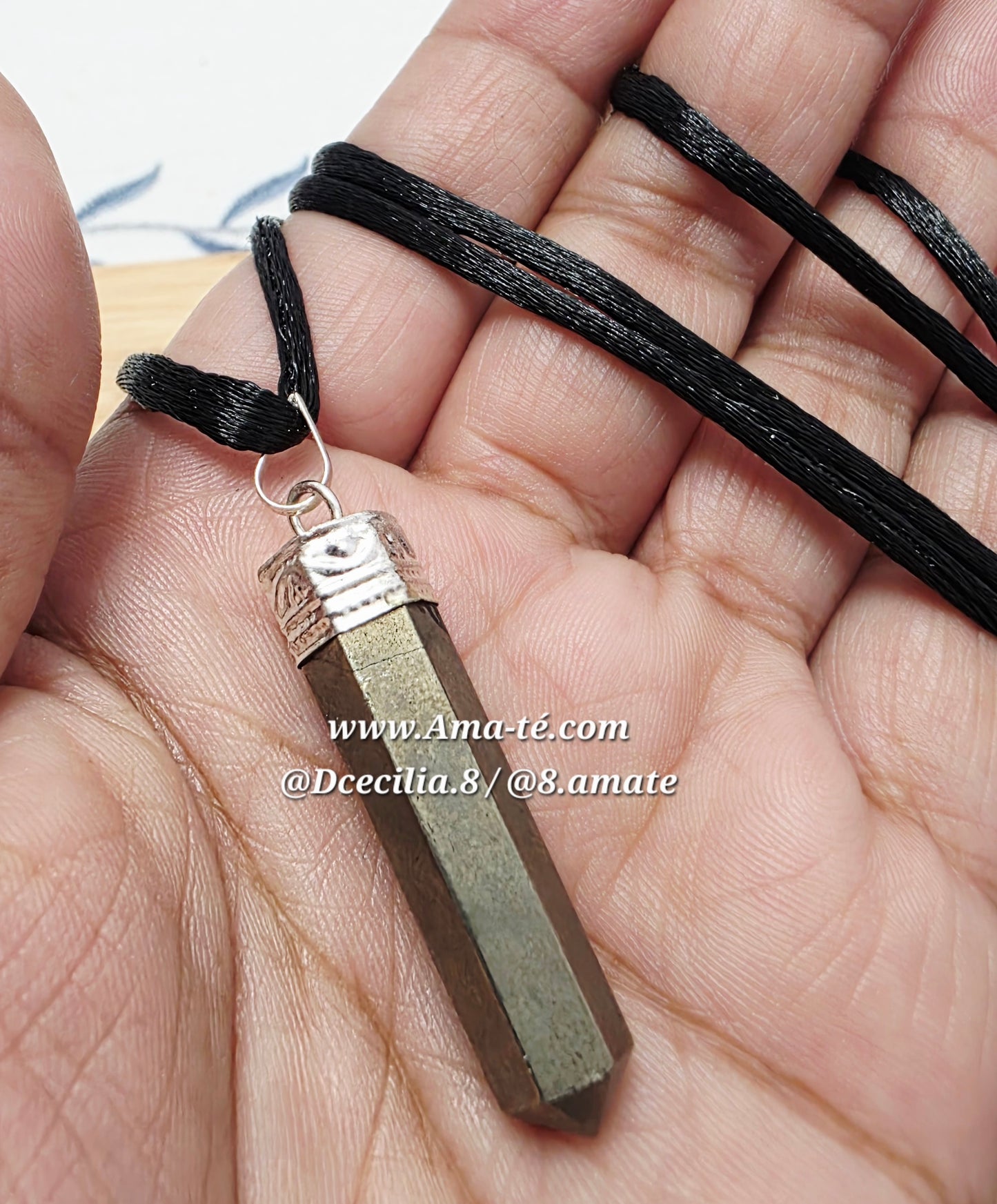 Collar De Piedra Pirita | Pyrite Stone Necklace