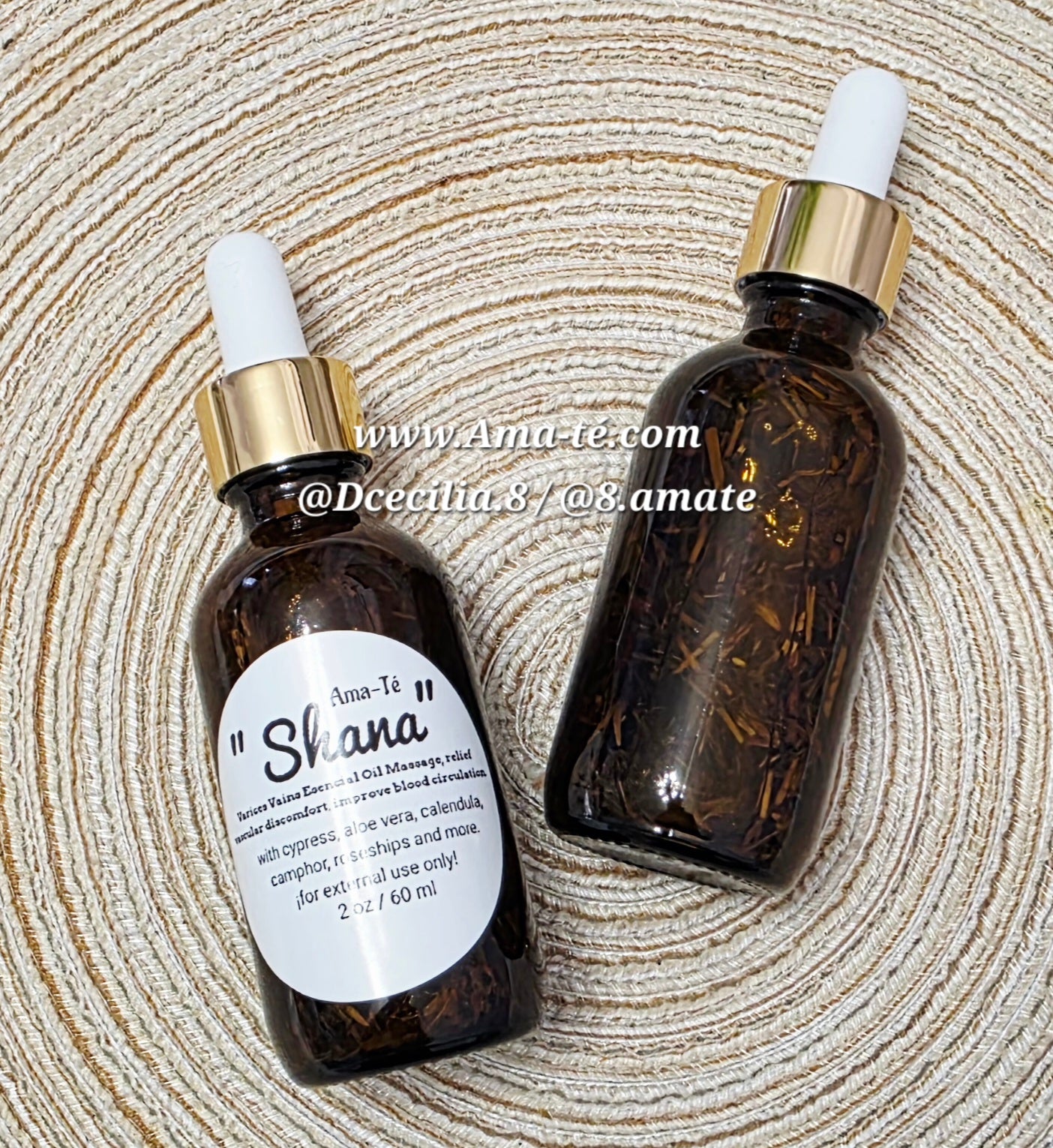 "Shana" Aceite De Masajes Para Las Piernas