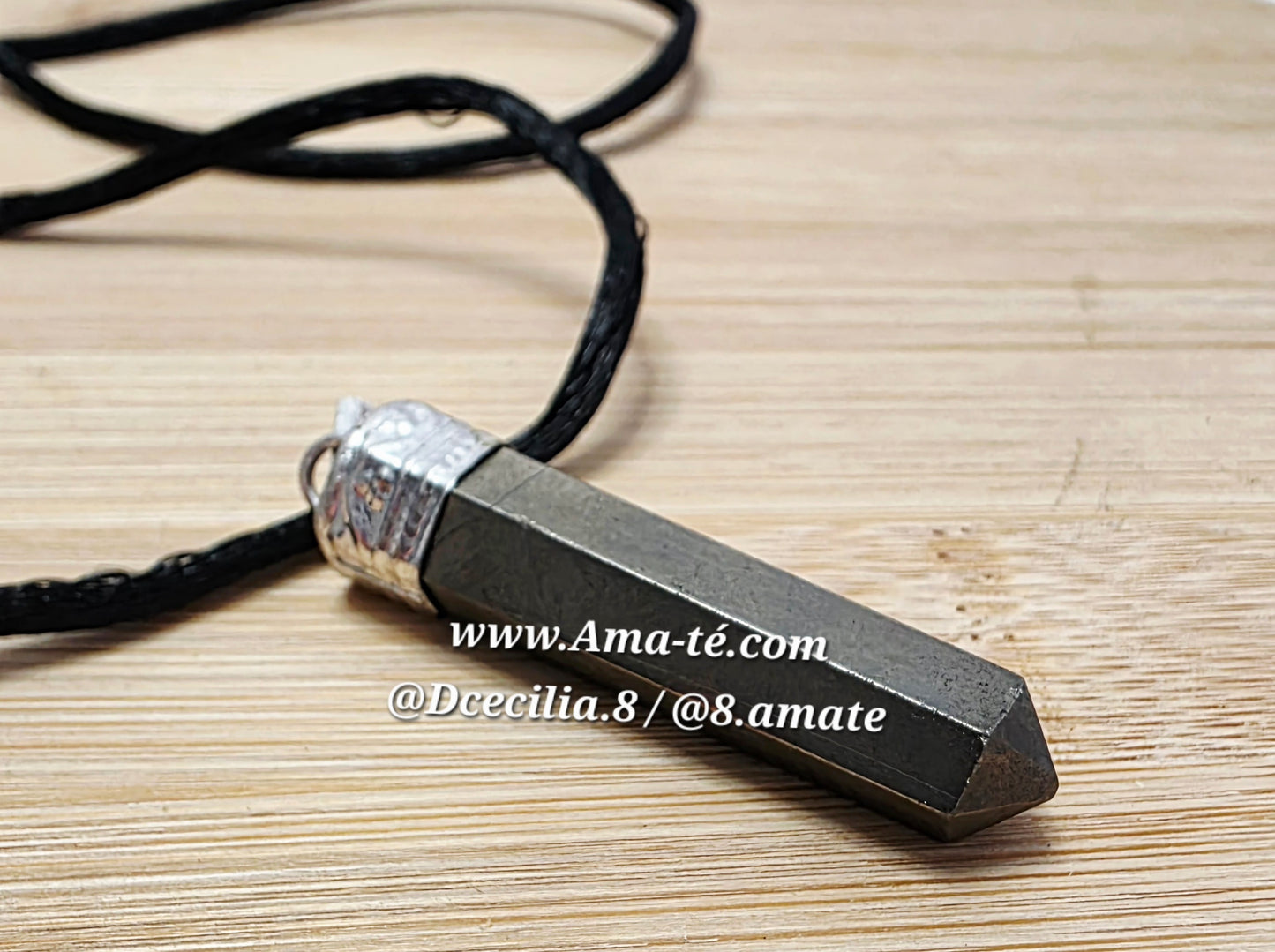 Collar De Piedra Pirita | Pyrite Stone Necklace