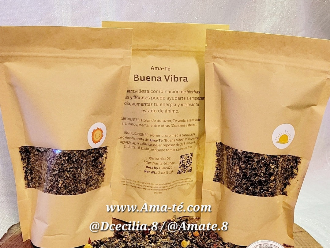 AmaTé "Buena Vibra" 3 Bolsas | Herbal Tea To Improve Your Mood